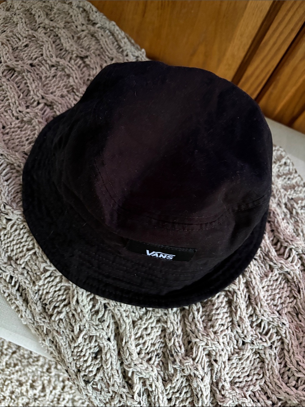 Vans Black Bucket Hat with Logo Patch - Picture 4 of 4